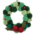 Image of Trimits Pom Pom Wreath Christmas Craft Kit