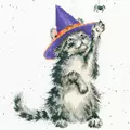 Image of Bothy Threads The Witch's Cat Cross Stitch Kit