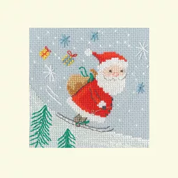 Bothy Threads Delivery By Skis Christmas Card Making Christmas Cross Stitch Kit