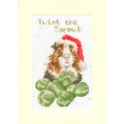 Bothy Threads Twist and Sprout Christmas Card Making Christmas Cross Stitch Kit
