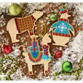 Image of Dimensions Wooden Animals Ornaments Christmas Cross Stitch Kit