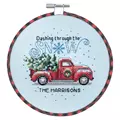 Image of Dimensions Holiday Family Truck Christmas Cross Stitch Kit
