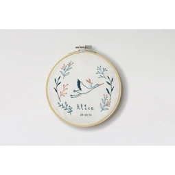 DMC Stork Baby Keepsake Birth Sampler Embroidery Kit