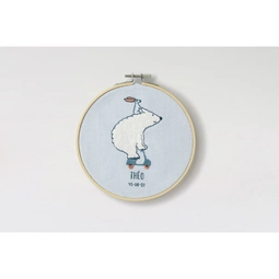 DMC Polar Scoot Birth Sampler Embroidery Kit