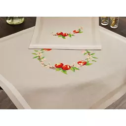 Permin Apples Tablecloth Embroidery Kit