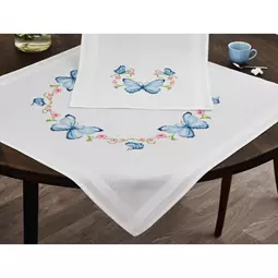 Permin Butterflies Tablecloth Cross Stitch Kit