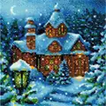 Image of RIOLIS Snowfall in the Forest Christmas Cross Stitch Kit