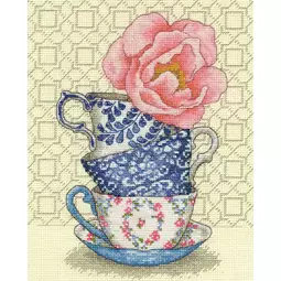 Dimensions Rose Tea Cross Stitch Kit