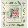 Image of Merejka The Christmas Robin Cross Stitch Kit