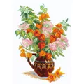 Image of RIOLIS Bouquet with Physallis Cross Stitch Kit