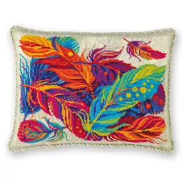 RIOLIS Feathers (Cushion) Cross Stitch Kit