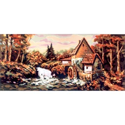 Gobelin-L Waterfall in Mill Tapestry Kit