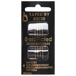 Pony Gold Plated Tapestry Needles - Size 20