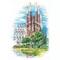 Image of RIOLIS Sagrada Familia Cross Stitch Kit