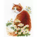 Image of RIOLIS Ginger Meow Cross Stitch Kit