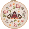 Image of Anchor Moth Wreath Cross Stitch Kit