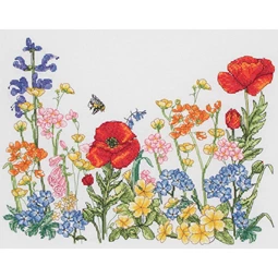 Anchor Meadow Floral Cross Stitch Kit