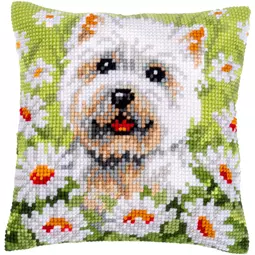 Vervaco Westie Dog Cushion Cross Stitch Kit
