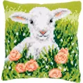 Image of Vervaco Lamb Cushion Cross Stitch Kit