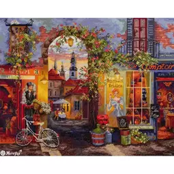 Cross stitch Cafes and Shopping