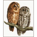Image of Vervaco Owls Cross Stitch Kit
