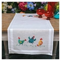 Image of Vervaco Colourful Chickens Runner Embroidery Kit