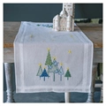 Image of Vervaco Modern Pine Trees Runner Embroidery Kit