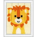 Image of Vervaco Cheeky Lion Long Stitch Kit