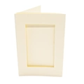 Image of Peak Dale Products Cream Mini Rectangle Aperture Cards - Pack of 10  Accessory