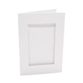 Image of Peak Dale Products White Mini Rectangle Aperture Cards - Pack of 10  Accessory