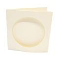 Image of Peak Dale Products Cream Round Aperture Cards - Pack of 10 Accessory