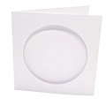 Image of Peak Dale Products White Round Aperture Cards - Pack of 10 Accessory