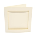 Image of Peak Dale Products Cream Square Aperture Cards - Pack of 10 Accessory