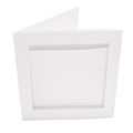 Image of Peak Dale Products White Square Aperture Cards - Pack of 10 Accessory