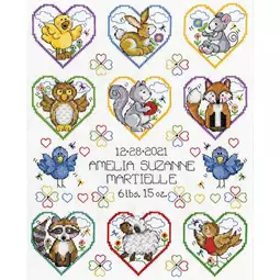 Design Works Starry Night Animals Ornament Counted Cross-Stitch Kit