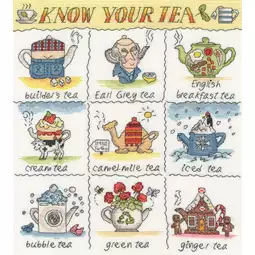 Bothy Threads Know Your Tea Cross Stitch Kit