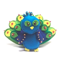 VDV Felt Peacock Craft Kit