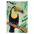 Image of Orchidea Toucan Rug Latch Hook Rug Kit