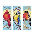 Image of Orchidea Winter Birds Bookmarks - Set of 3 Christmas Cross Stitch Kit