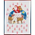 Image of Permin Santa Claus in Chimney Advent Christmas Cross Stitch Kit