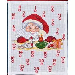 Permin Santa with Mice Advent Christmas Cross Stitch Kit