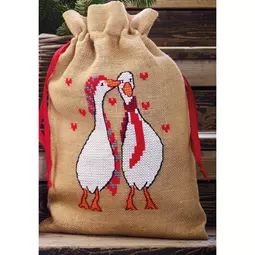 Permin Christmas Geese Bag Cross Stitch Kit