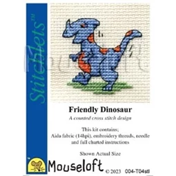 Mouseloft Friendly Dinosaur Cross Stitch Kit