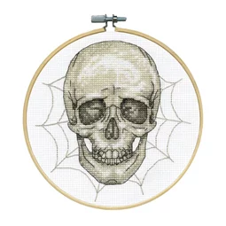 Design Works Crafts Skull Hoop Cross Stitch Kit