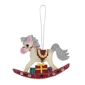 Image of Trimits Rocking Horse Felt Ornament Christmas Craft Kit