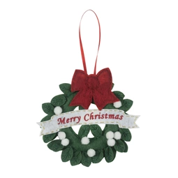 Trimits Wreath Felt Ornament Christmas Craft Kit