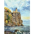 Image of Merejka Split Rock Lighthouse Cross Stitch Kit