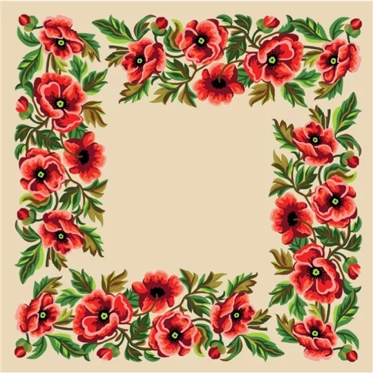 Gobelin-L Poppy Tablecloth Tapestry Canvas — image 2