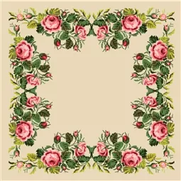 Gobelin-L Pink Rose Tablecloth Tapestry Canvas