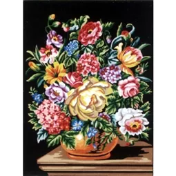 Gobelin-L Flowers in Vase Tapestry Canvas